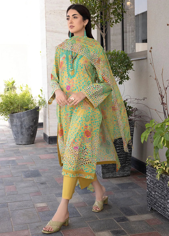 Charizma Embroidered Lawn Suit Unstitched 3 Piece CRZ24C3 CC-26 - Summer Collection