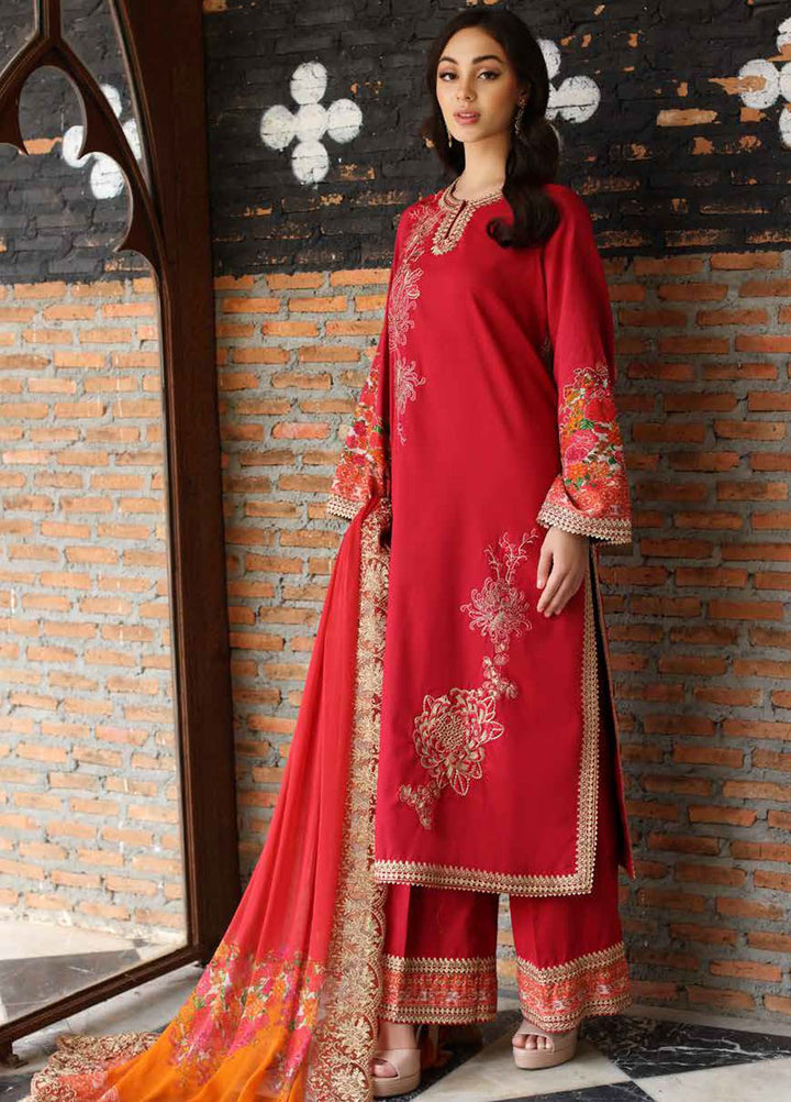 Charizma Embroidered Lawn Suit Unstitched 3 Piece CRZ24RE SR4-01 - Summer Collection