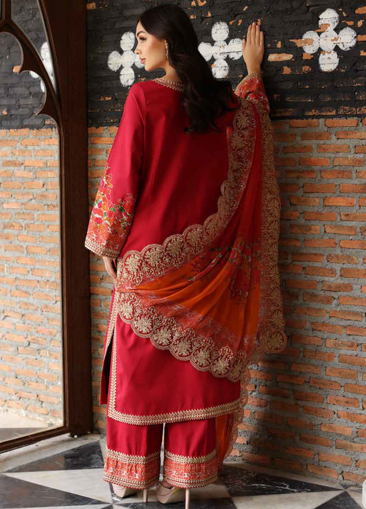 Charizma Embroidered Lawn Suit Unstitched 3 Piece CRZ24RE SR4-01 - Summer Collection