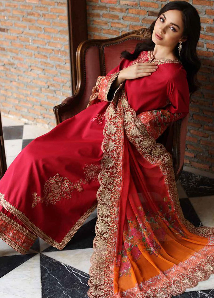 Charizma Embroidered Lawn Suit Unstitched 3 Piece CRZ24RE SR4-01 - Summer Collection