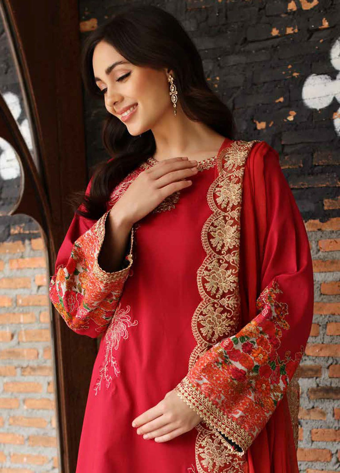 Charizma Embroidered Lawn Suit Unstitched 3 Piece CRZ24RE SR4-01 - Summer Collection