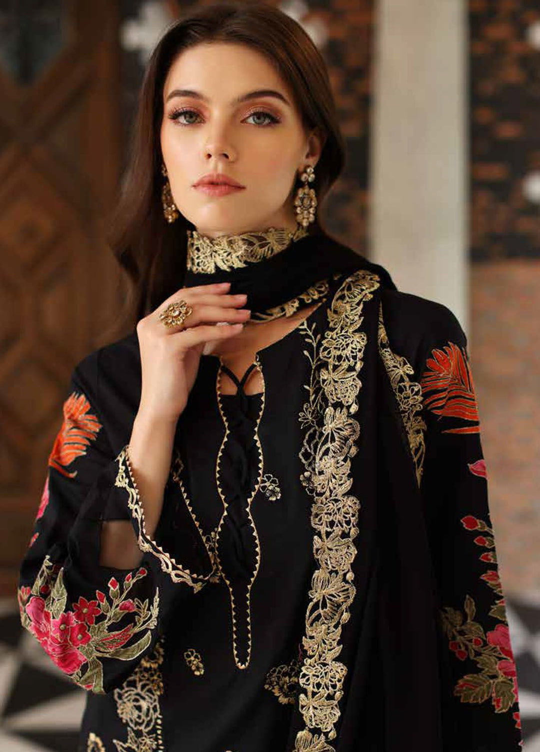 Charizma Embroidered Lawn Suit Unstitched 3 Piece CRZ24RE SR4-04 - Summer Collection