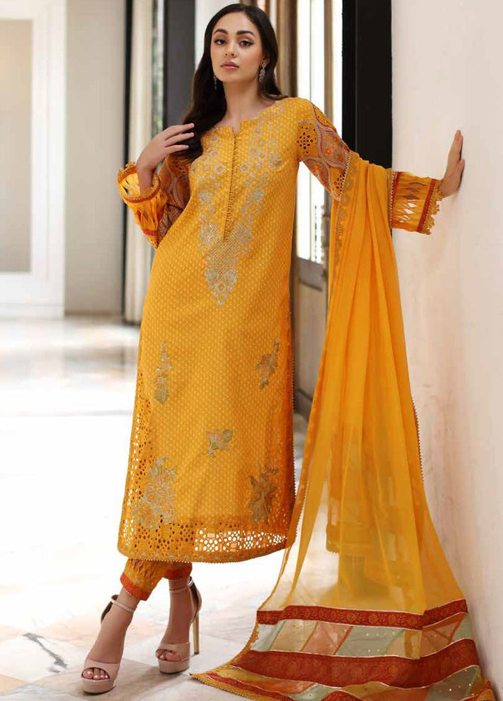 Charizma Embroidered Lawn Suit Unstitched 3 Piece CRZ24RE SR4-06 - Summer Collection