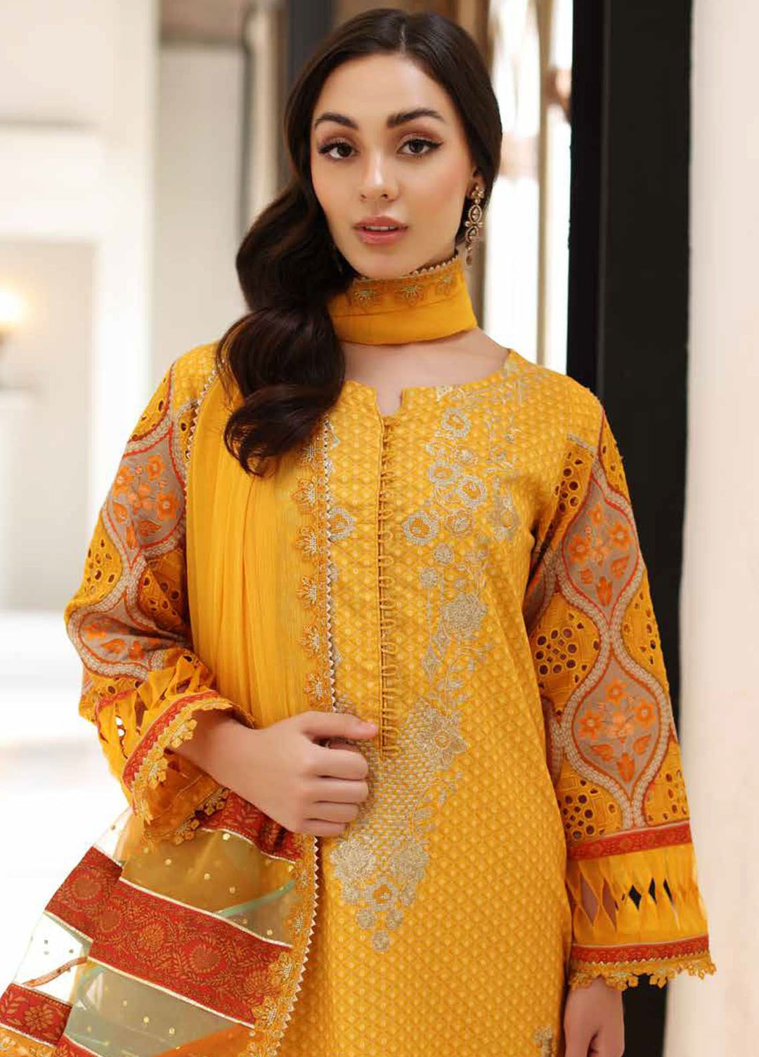 Charizma Embroidered Lawn Suit Unstitched 3 Piece CRZ24RE SR4-06 - Summer Collection