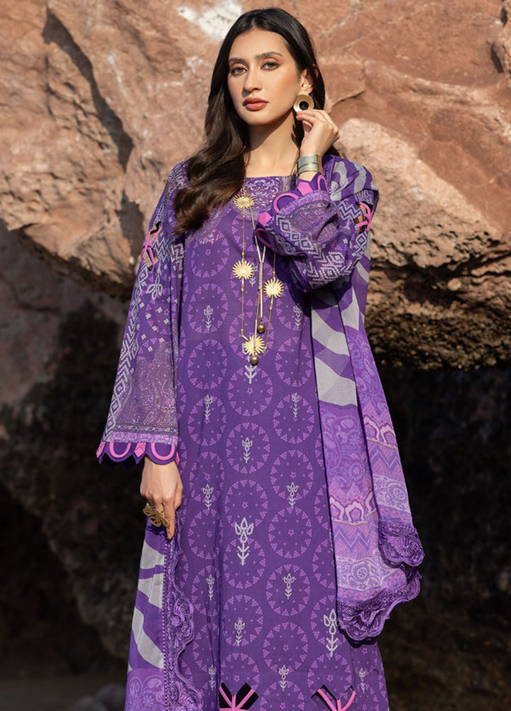 Charizma Embroidered Lawn Suits Unstitched 3 Piece CRZ24PM3 PM4-17 - Summer Collection