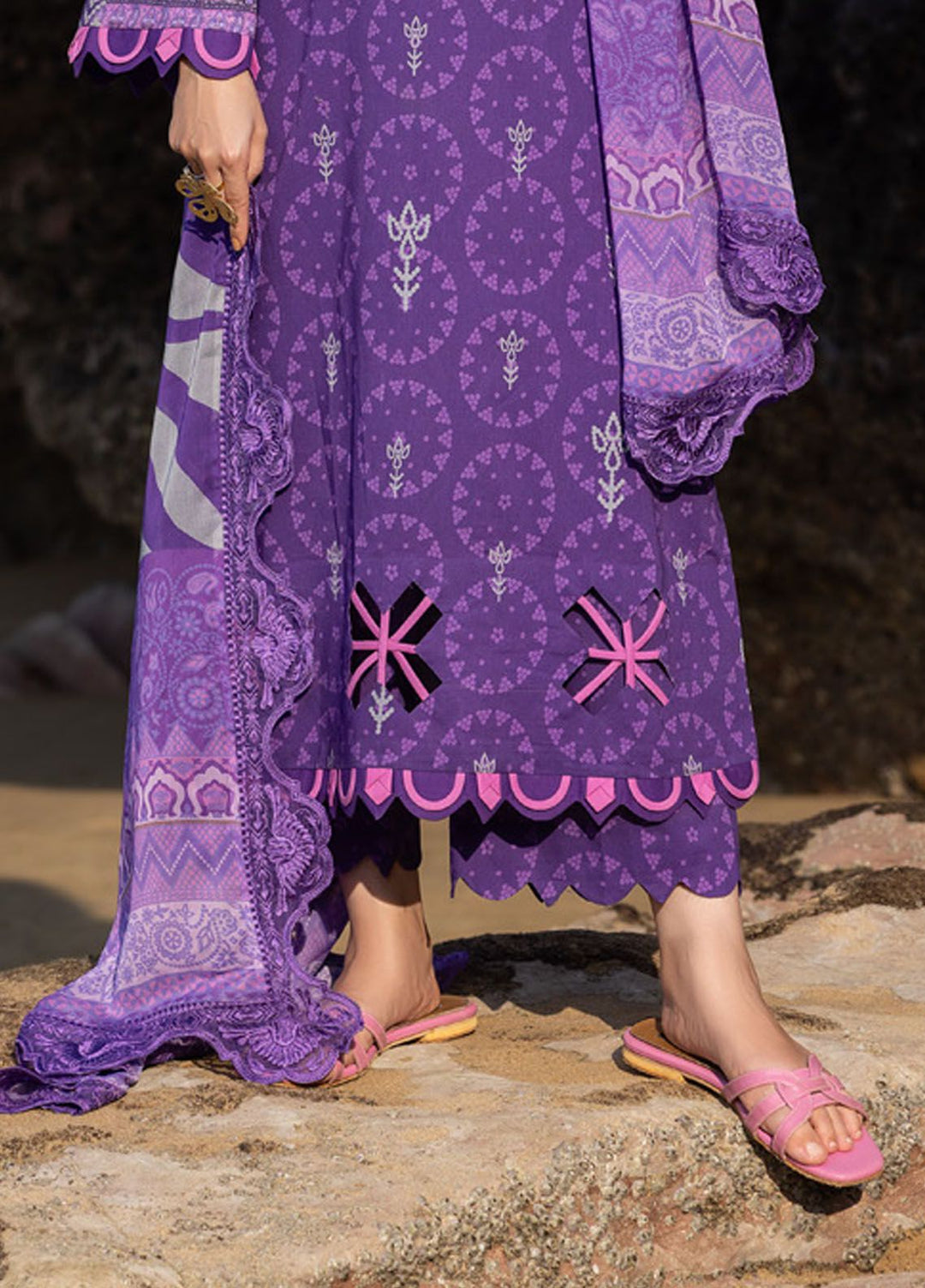 Charizma Embroidered Lawn Suits Unstitched 3 Piece CRZ24PM3 PM4-17 - Summer Collection