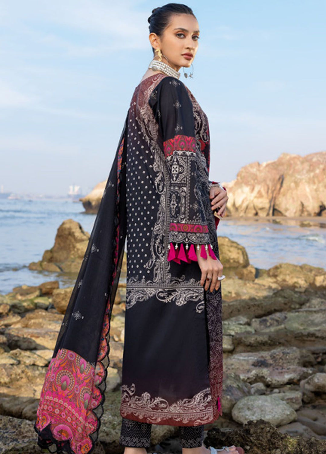 Charizma Embroidered Lawn Suits Unstitched 3 Piece CRZ24PM3 PM4-19 - Summer Collection