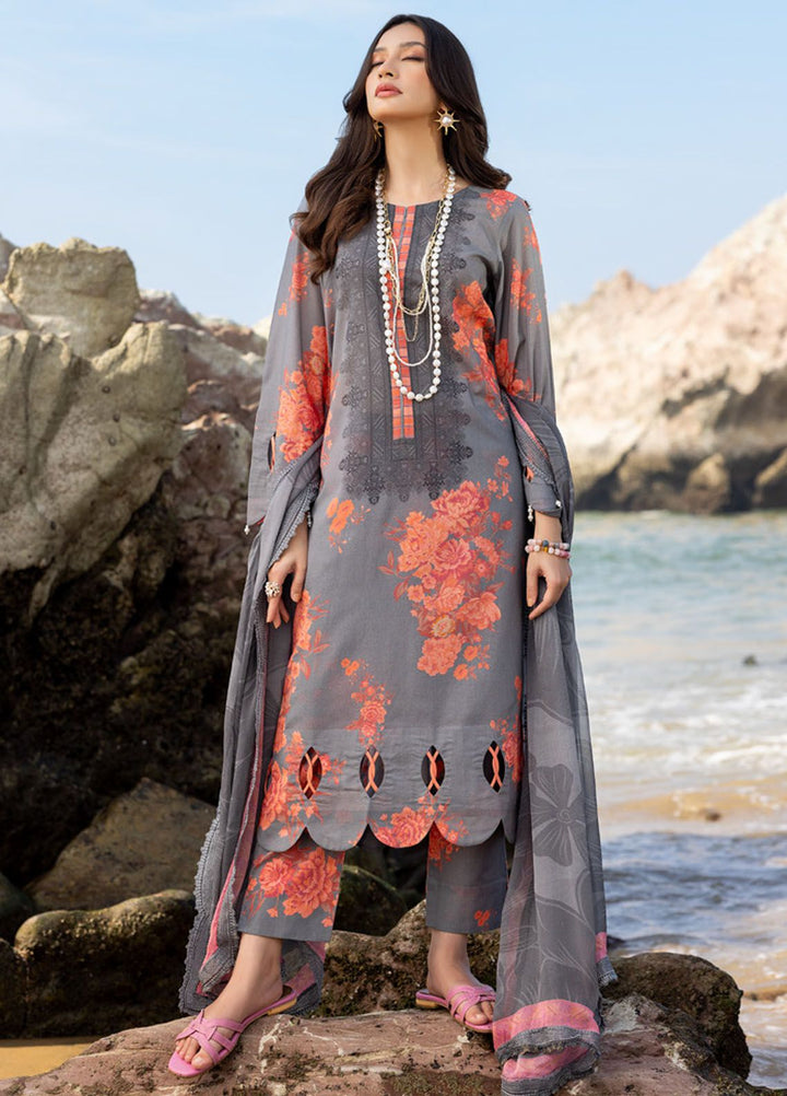 Charizma Embroidered Lawn Suits Unstitched 3 Piece CRZ24PM3 PM4-20 - Summer Collection