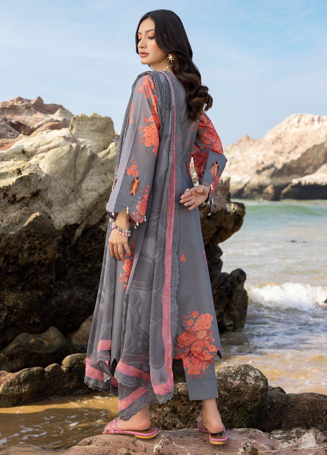 Charizma Embroidered Lawn Suits Unstitched 3 Piece CRZ24PM3 PM4-20 - Summer Collection