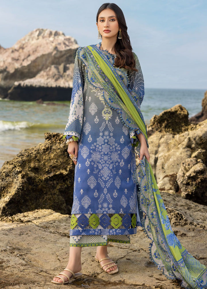 Charizma Embroidered Lawn Suits Unstitched 3 Piece CRZ24PM3 PM4-22 - Summer Collection