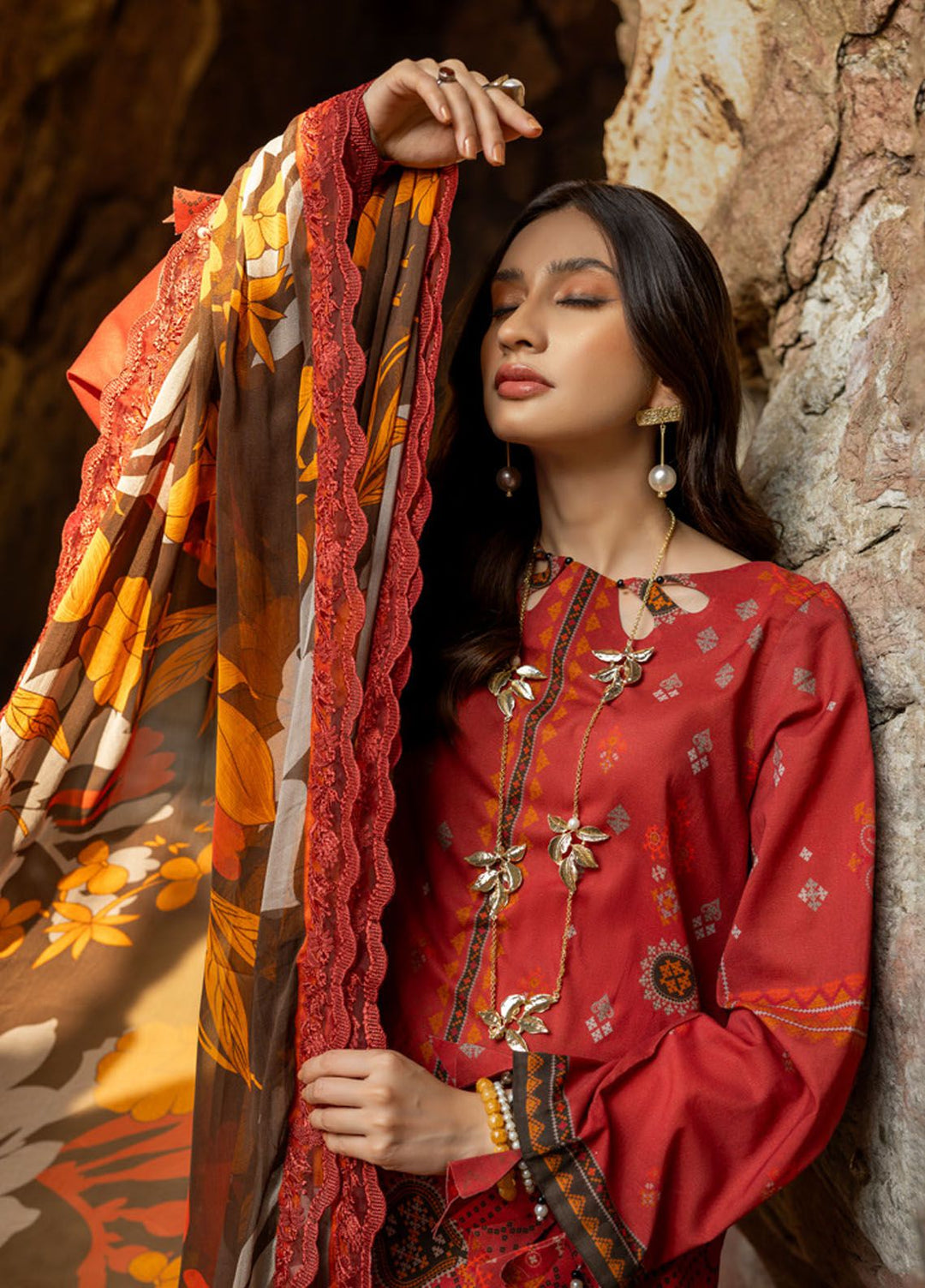 Charizma Embroidered Lawn Suits Unstitched 3 Piece CRZ24PM3 PM4-23 - Summer Collection