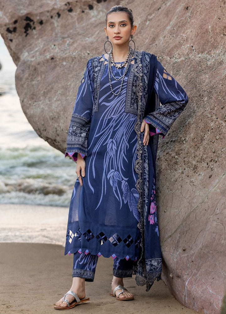 Charizma Embroidered Lawn Suits Unstitched 3 Piece CRZ24PM3 PM4-24 - Summer Collection