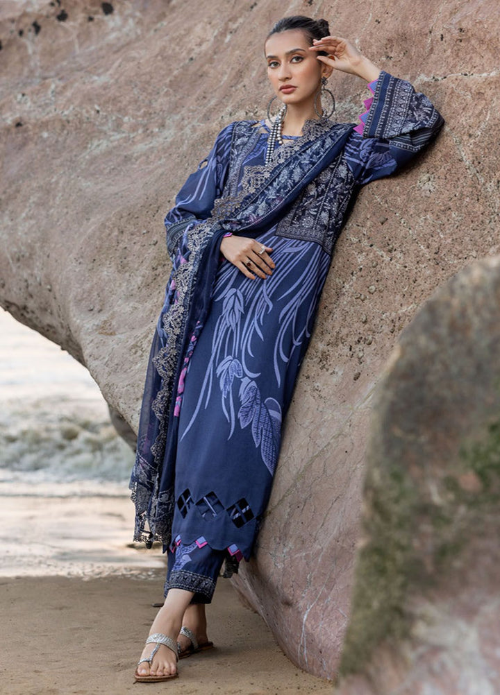 Charizma Embroidered Lawn Suits Unstitched 3 Piece CRZ24PM3 PM4-24 - Summer Collection
