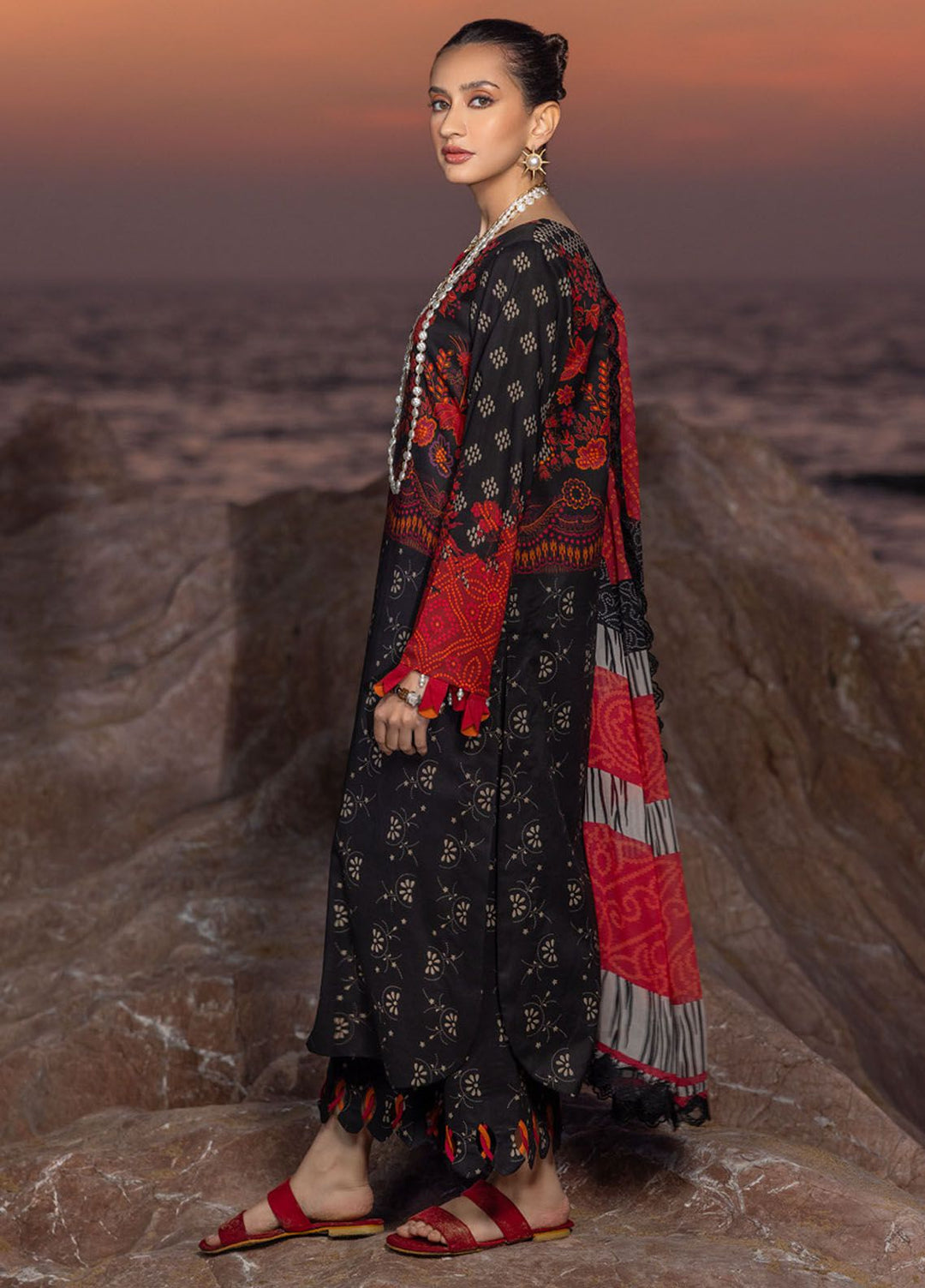 Charizma Embroidered Lawn Suits Unstitched 3 Piece CRZ24PM3 PM4-25 - Summer Collection