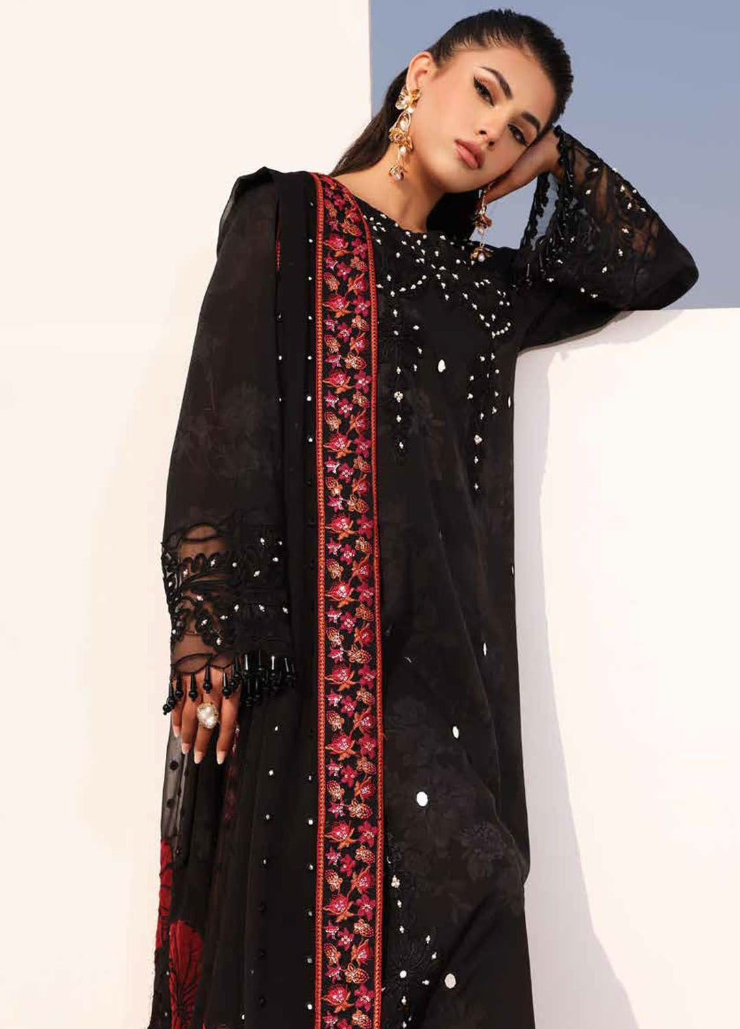 Charizma Embroidered Lawn Suits Unstitched 3 Piece CRZ24SF ED4-01 - Festive Collection