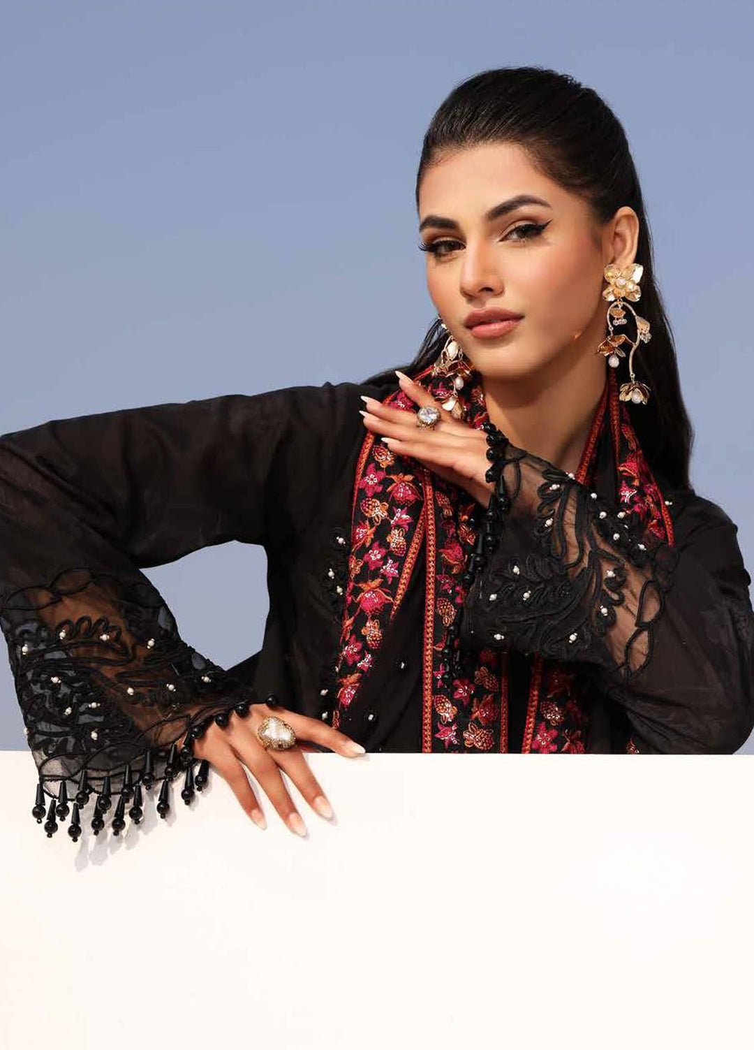 Charizma Embroidered Lawn Suits Unstitched 3 Piece CRZ24SF ED4-01 - Festive Collection