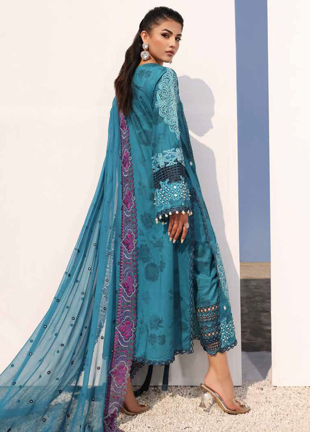 Charizma Embroidered Lawn Suits Unstitched 3 Piece CRZ24SF ED4-02 - Festive Collection