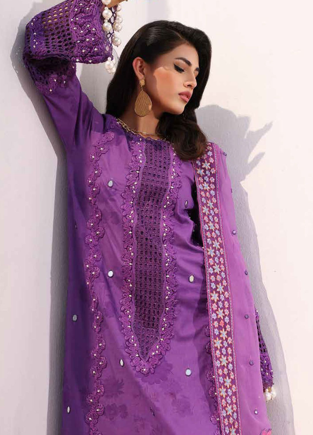 Charizma Embroidered Lawn Suits Unstitched 3 Piece CRZ24SF ED4-04 - Festive Collection