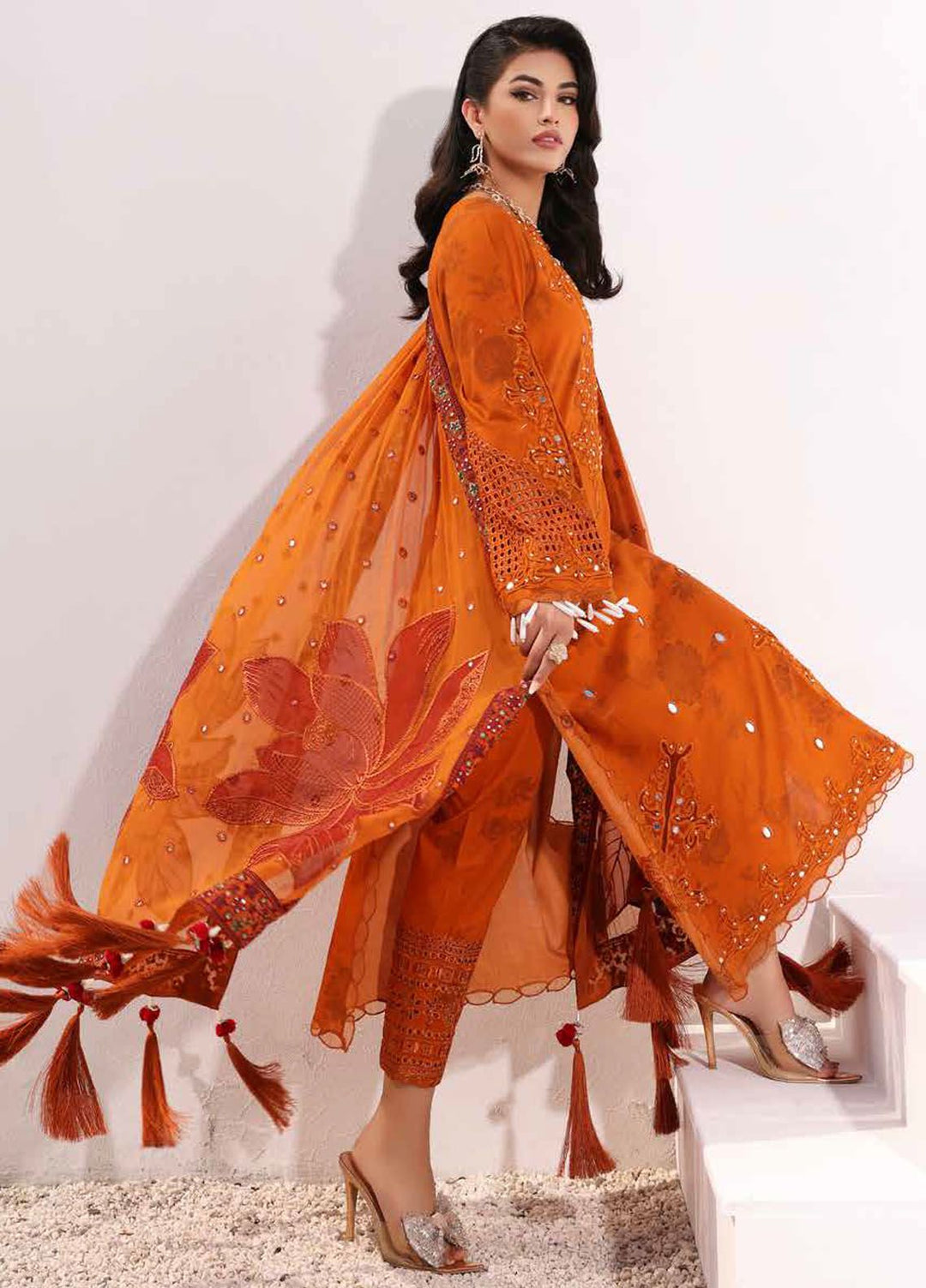 Charizma Embroidered Lawn Suits Unstitched 3 Piece CRZ24SF ED4-05 - Festive Collection