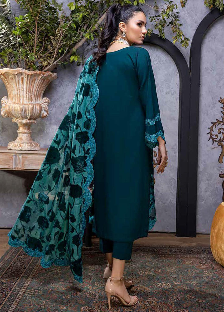 Charizma Embroidered Leather Peach Suits Unstitched 3 Piece CRZ22EL-1 VLS-01 - Winter Collection