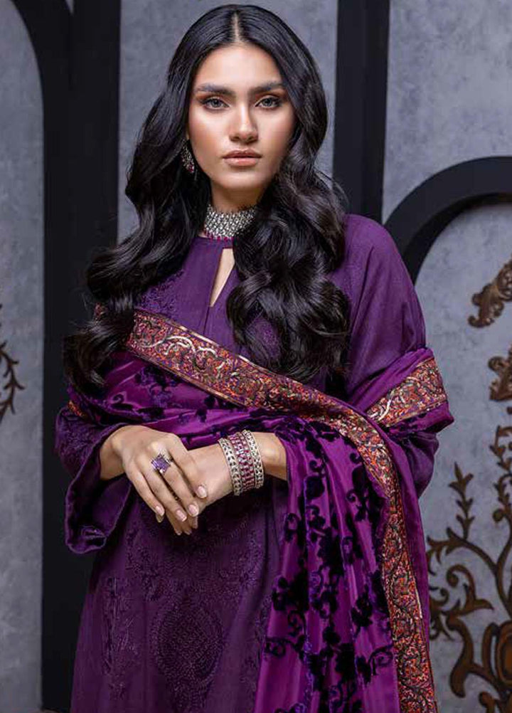 Charizma Embroidered Leather Peach Suits Unstitched 3 Piece CRZ22EL-1 VLS-05 - Winter Collection