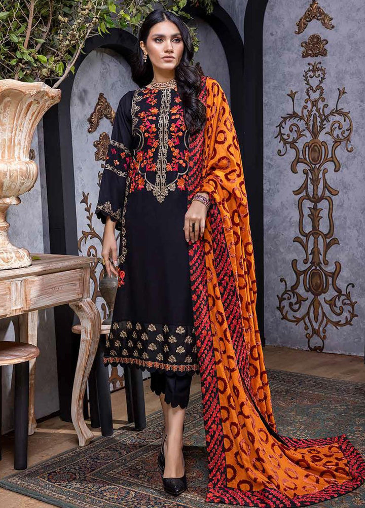 Charizma Embroidered Leather Peach Suits Unstitched 3 Piece CRZ22EL-1 VLS-06 - Winter Collection