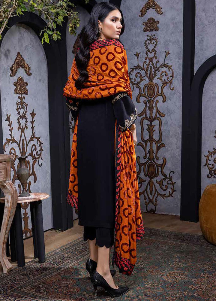 Charizma Embroidered Leather Peach Suits Unstitched 3 Piece CRZ22EL-1 VLS-06 - Winter Collection