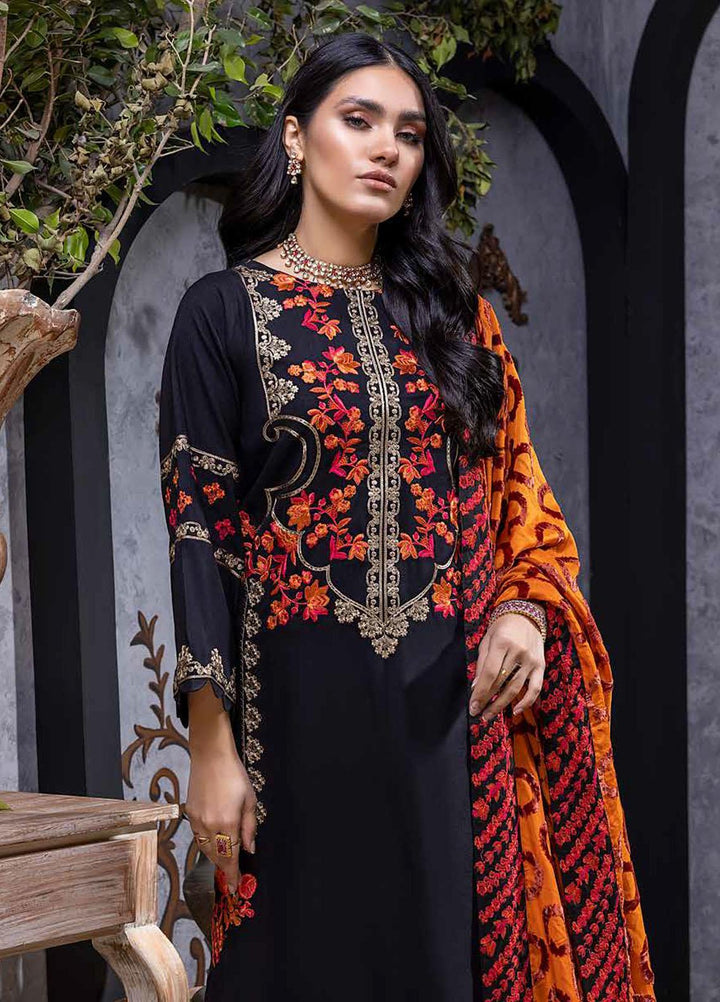 Charizma Embroidered Leather Peach Suits Unstitched 3 Piece CRZ22EL-1 VLS-06 - Winter Collection