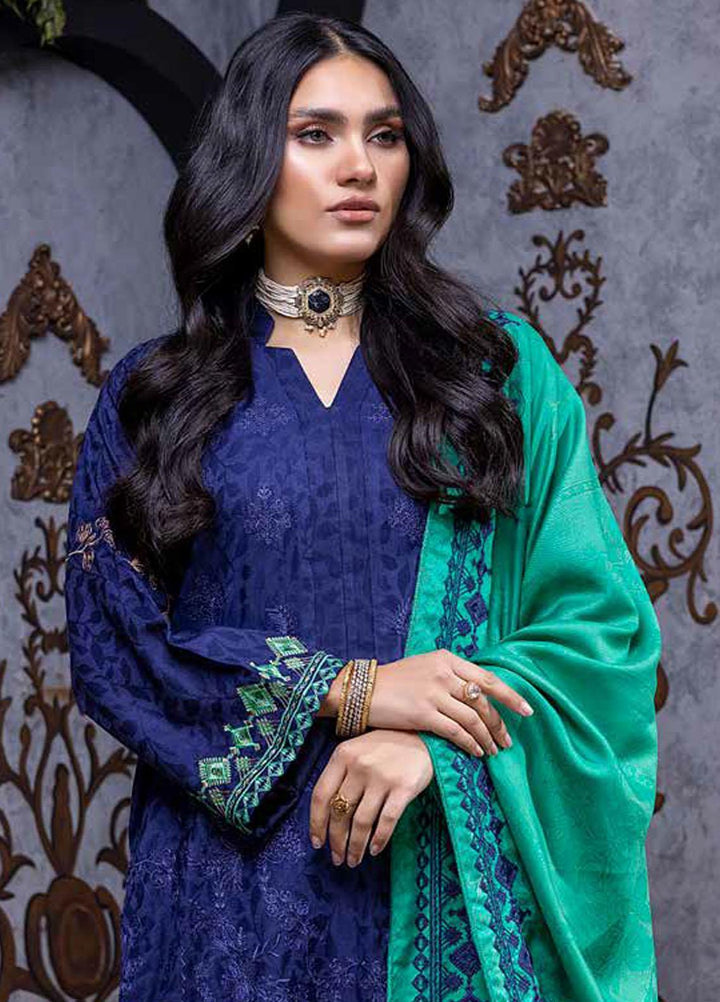 Charizma Embroidered Leather Peach Suits Unstitched 3 Piece CRZ22LW CJW-02 - Winter Collection