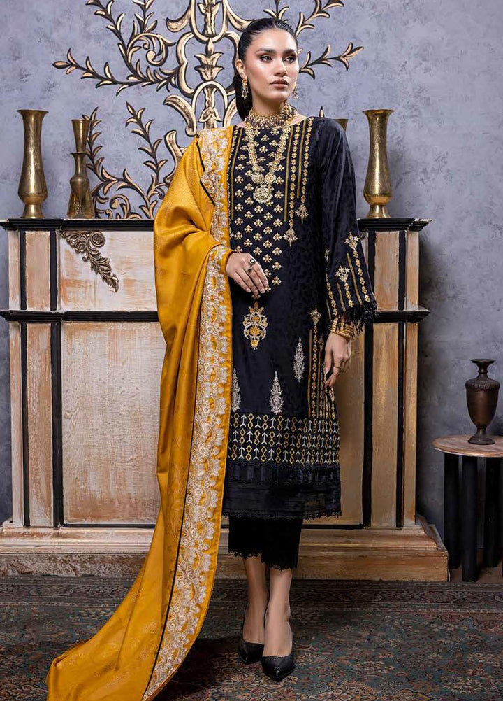 Charizma Embroidered Leather Peach Suits Unstitched 3 Piece CRZ22LW CJW-04 - Winter Collection