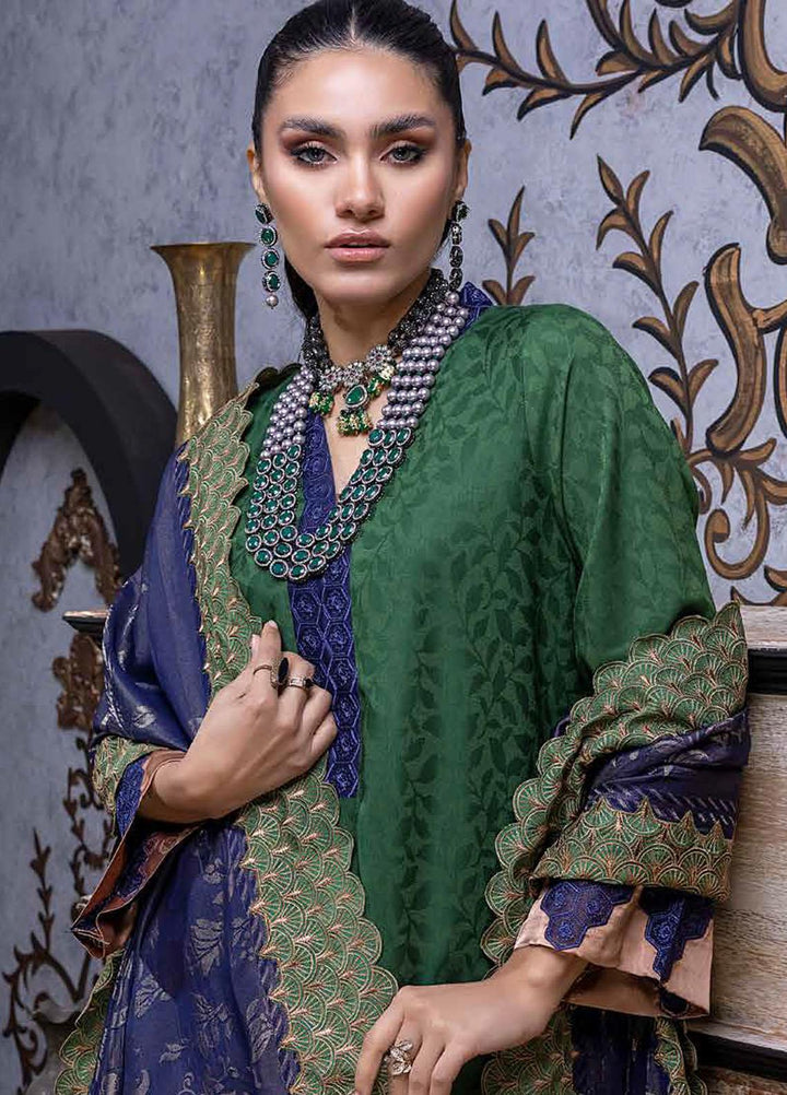 Charizma Embroidered Leather Peach Suits Unstitched 3 Piece CRZ22LW CJW-06 - Winter Collection