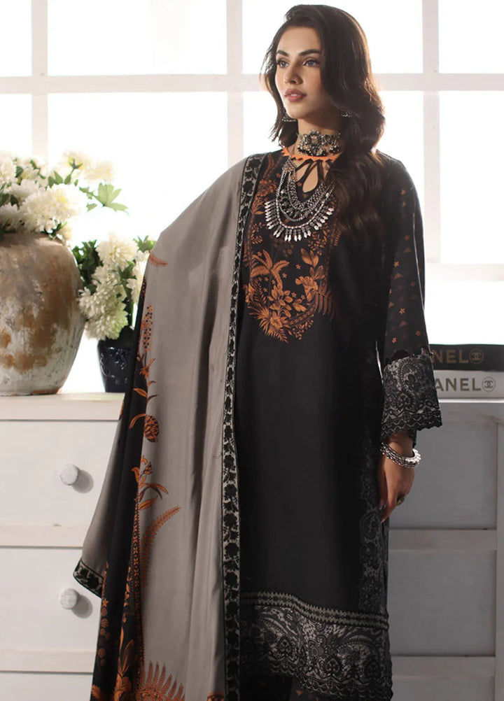 Charizma Embroidered Linen Suit Unstitched 3 Piece CRZ24VW CVW4-01 - Winter Collection