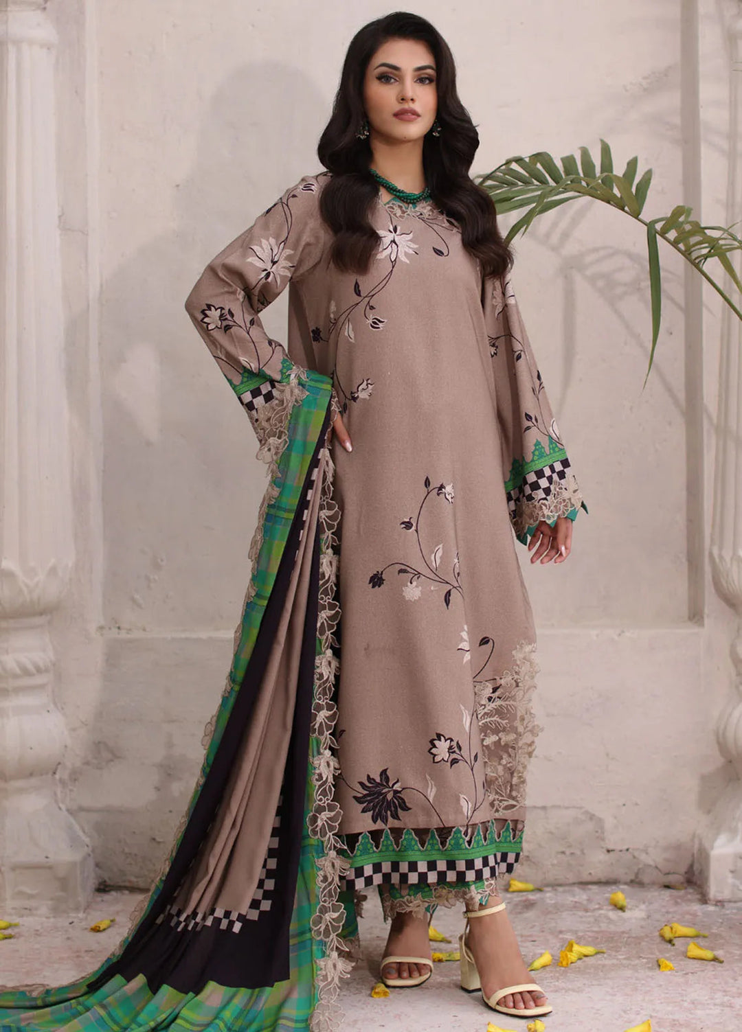 Charizma Embroidered Linen Suit Unstitched 3 Piece CRZ24VW CVW4-02 - Winter Collection