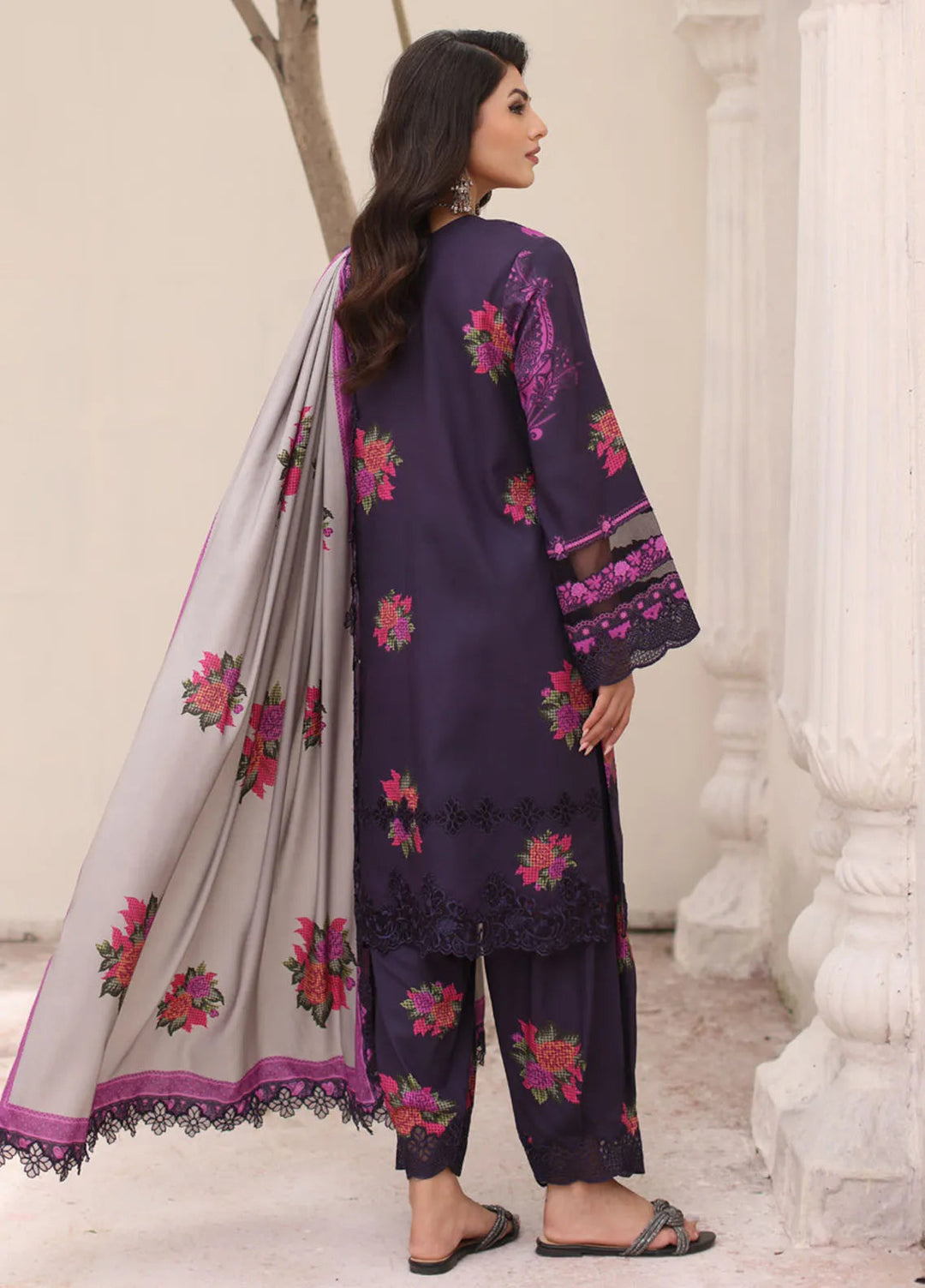 Charizma Embroidered Linen Suit Unstitched 3 Piece CRZ24VW CVW4-03 - Winter Collection