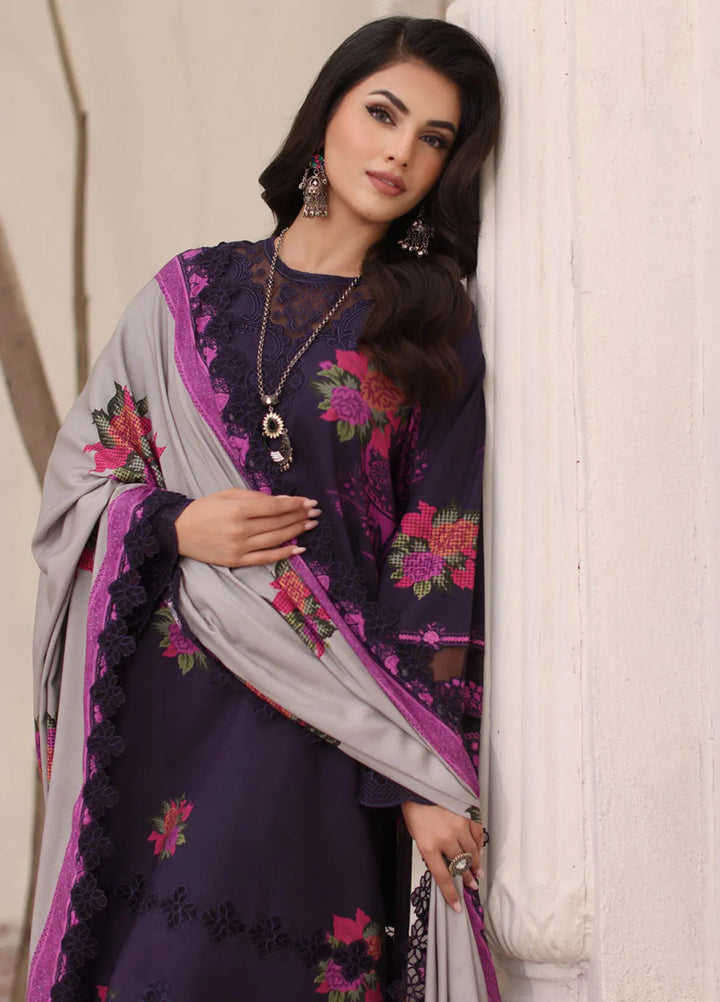 Charizma Embroidered Linen Suit Unstitched 3 Piece CRZ24VW CVW4-03 - Winter Collection