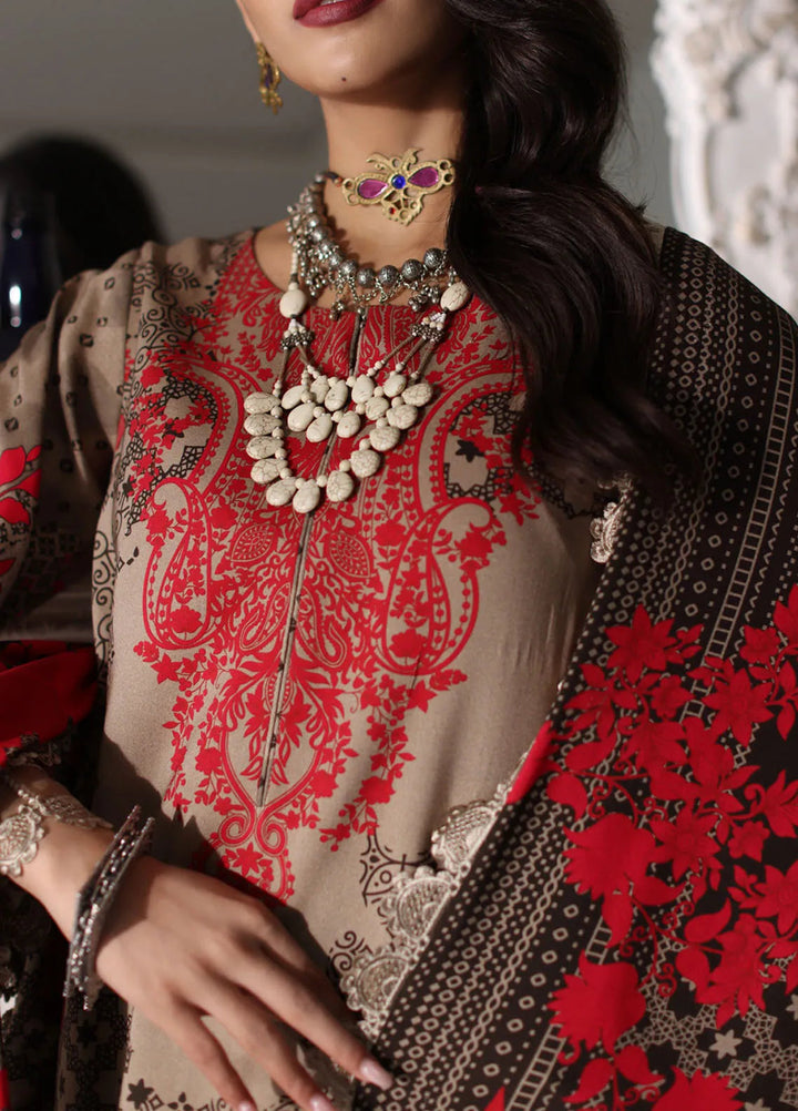 Charizma Embroidered Linen Suit Unstitched 3 Piece CRZ24VW CVW4-04 - Winter Collection