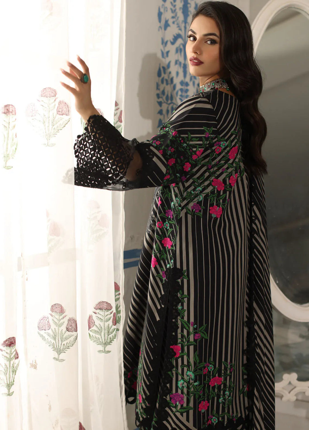 Charizma Embroidered Linen Suit Unstitched 3 Piece CRZ24VW CVW4-05 - Winter Collection