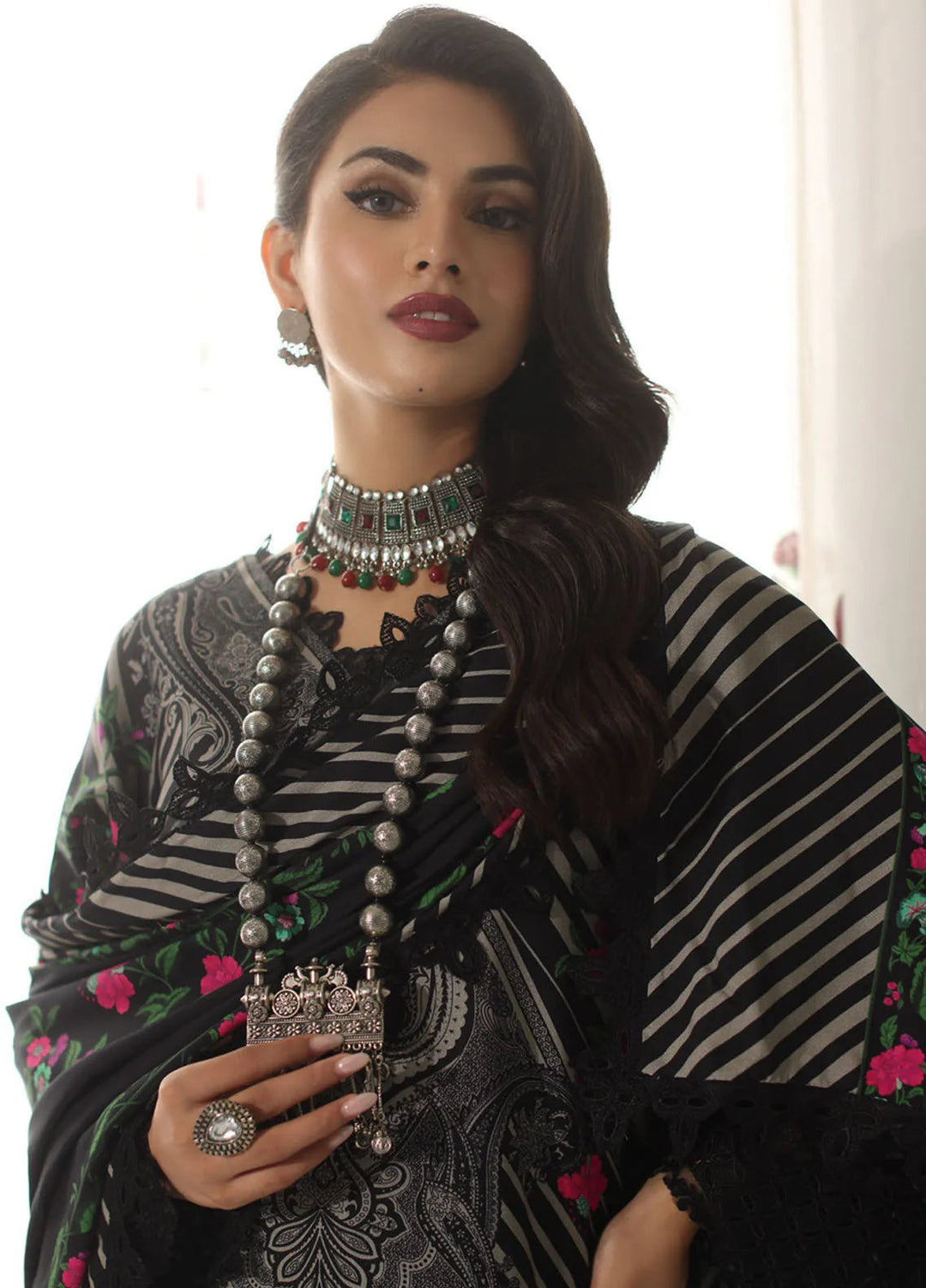 Charizma Embroidered Linen Suit Unstitched 3 Piece CRZ24VW CVW4-05 - Winter Collection