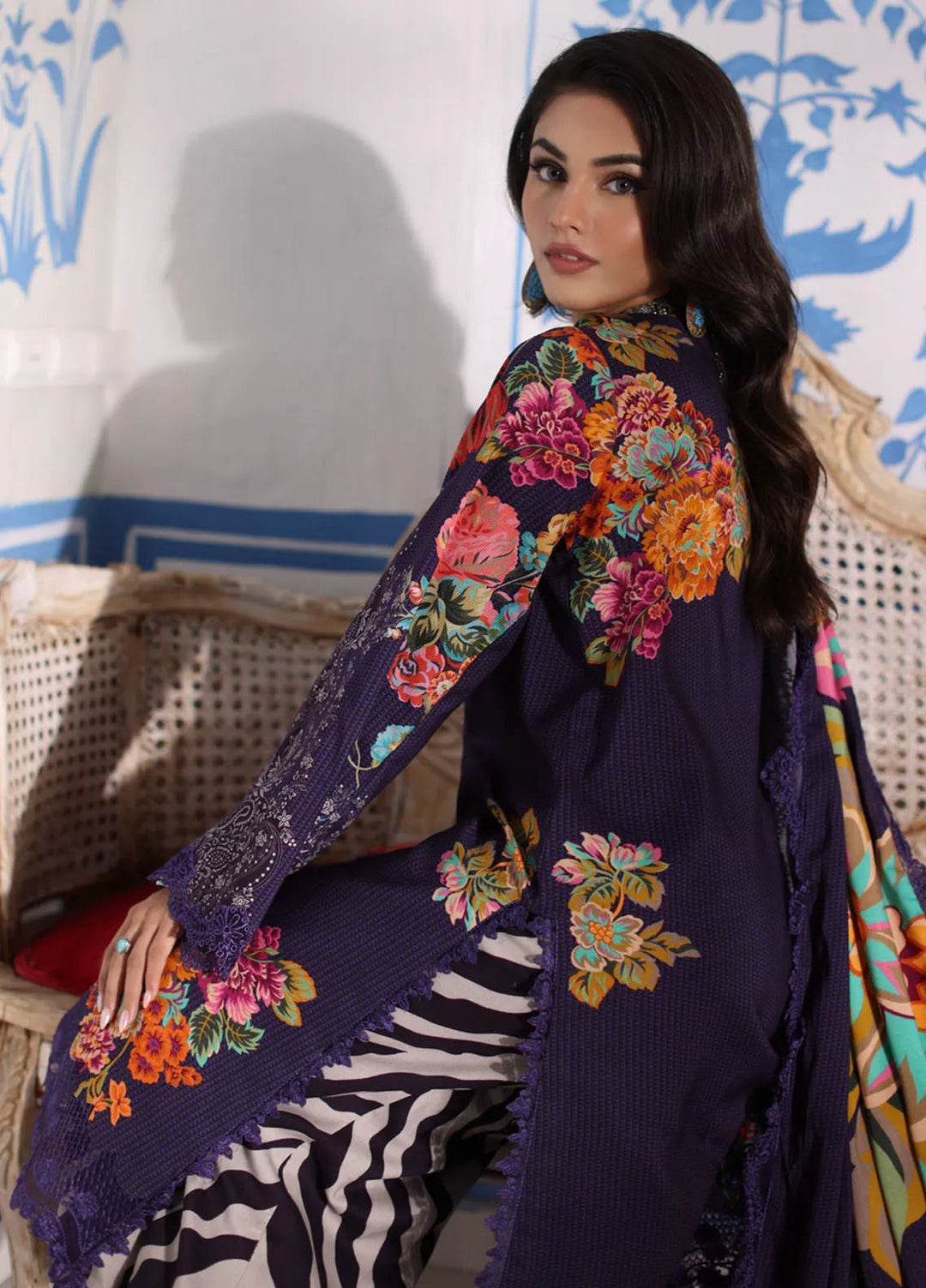 Charizma Embroidered Linen Suit Unstitched 3 Piece CRZ24VW CVW4-06 - Winter Collection