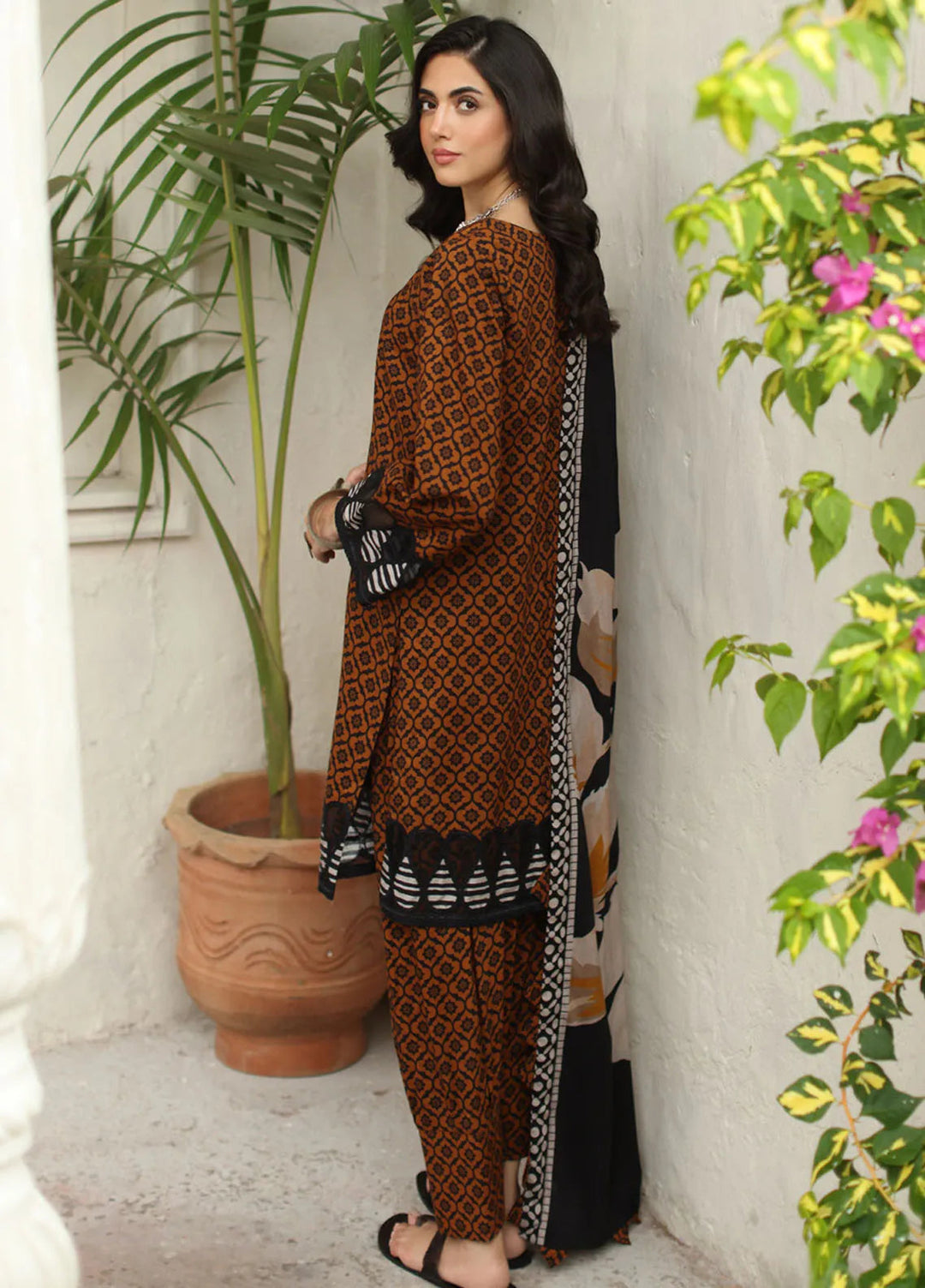 Charizma Embroidered Linen Suit Unstitched 3 Piece CRZ24VW CVW4-07 - Winter Collection