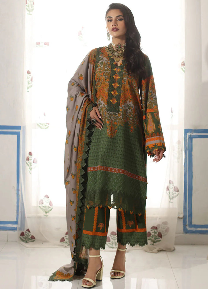 Charizma Embroidered Linen Suit Unstitched 3 Piece CRZ24VW CVW4-08 - Winter Collection
