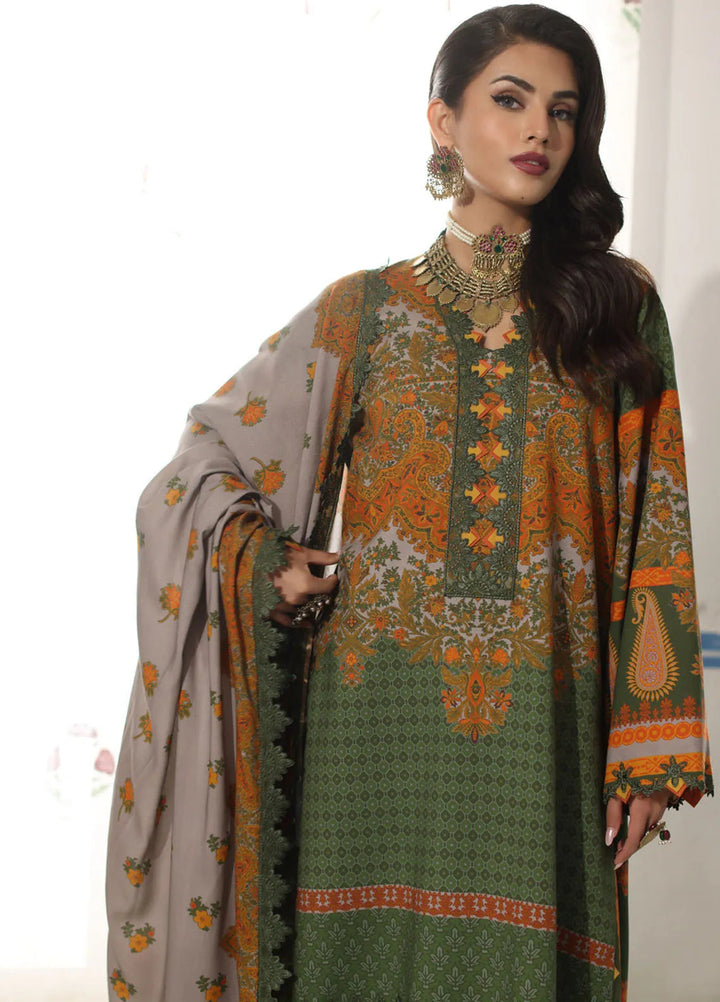 Charizma Embroidered Linen Suit Unstitched 3 Piece CRZ24VW CVW4-08 - Winter Collection