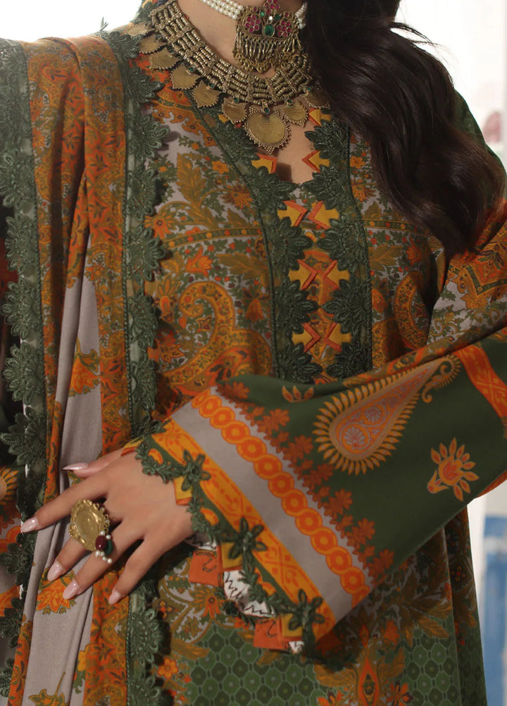 Charizma Embroidered Linen Suit Unstitched 3 Piece CRZ24VW CVW4-08 - Winter Collection