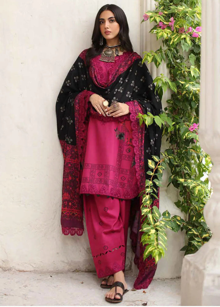 Charizma Embroidered Linen Suit Unstitched 3 Piece CRZ24EL CCW4-11 - Winter Collection