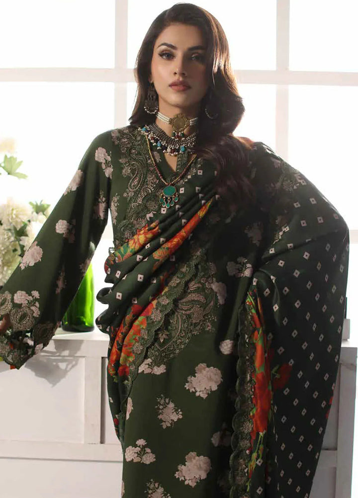 Charizma Embroidered Linen Suit Unstitched 3 Piece CRZ24EL CCW4-12 - Winter Collection