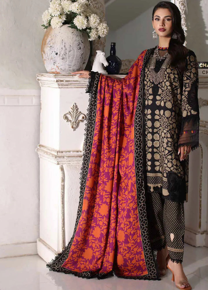 Charizma Embroidered Linen Suit Unstitched 3 Piece CRZ24EL CCW4-13 - Winter Collection
