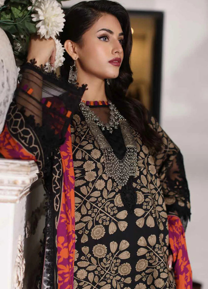 Charizma Embroidered Linen Suit Unstitched 3 Piece CRZ24EL CCW4-13 - Winter Collection