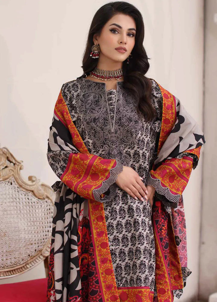 Charizma Embroidered Linen Suit Unstitched 3 Piece CRZ24EL CCW4-14 - Winter Collection