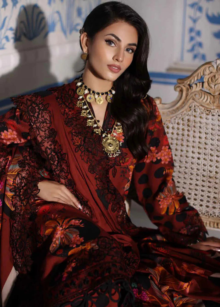 Charizma Embroidered Linen Suit Unstitched 3 Piece CRZ24EL CCW4-15 - Winter Collection