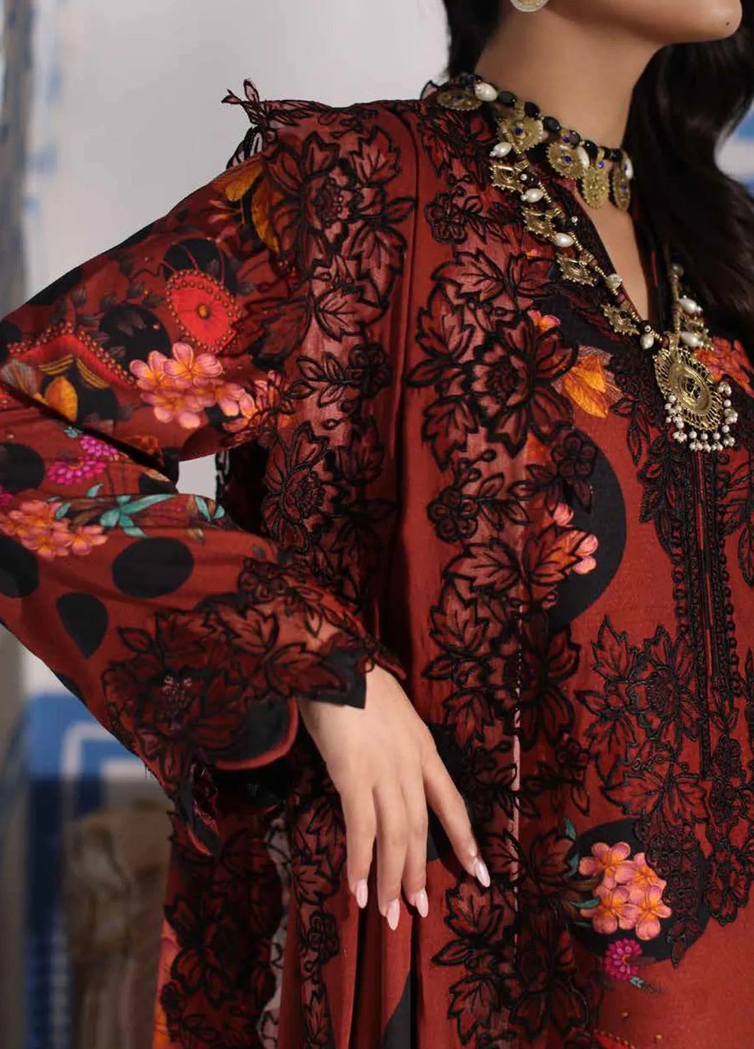 Charizma Embroidered Linen Suit Unstitched 3 Piece CRZ24EL CCW4-15 - Winter Collection